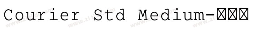 Courier Std Medium字体转换
